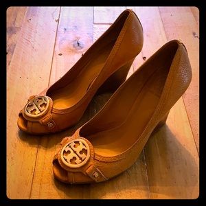 Tory Burch Open-Toe Wedges